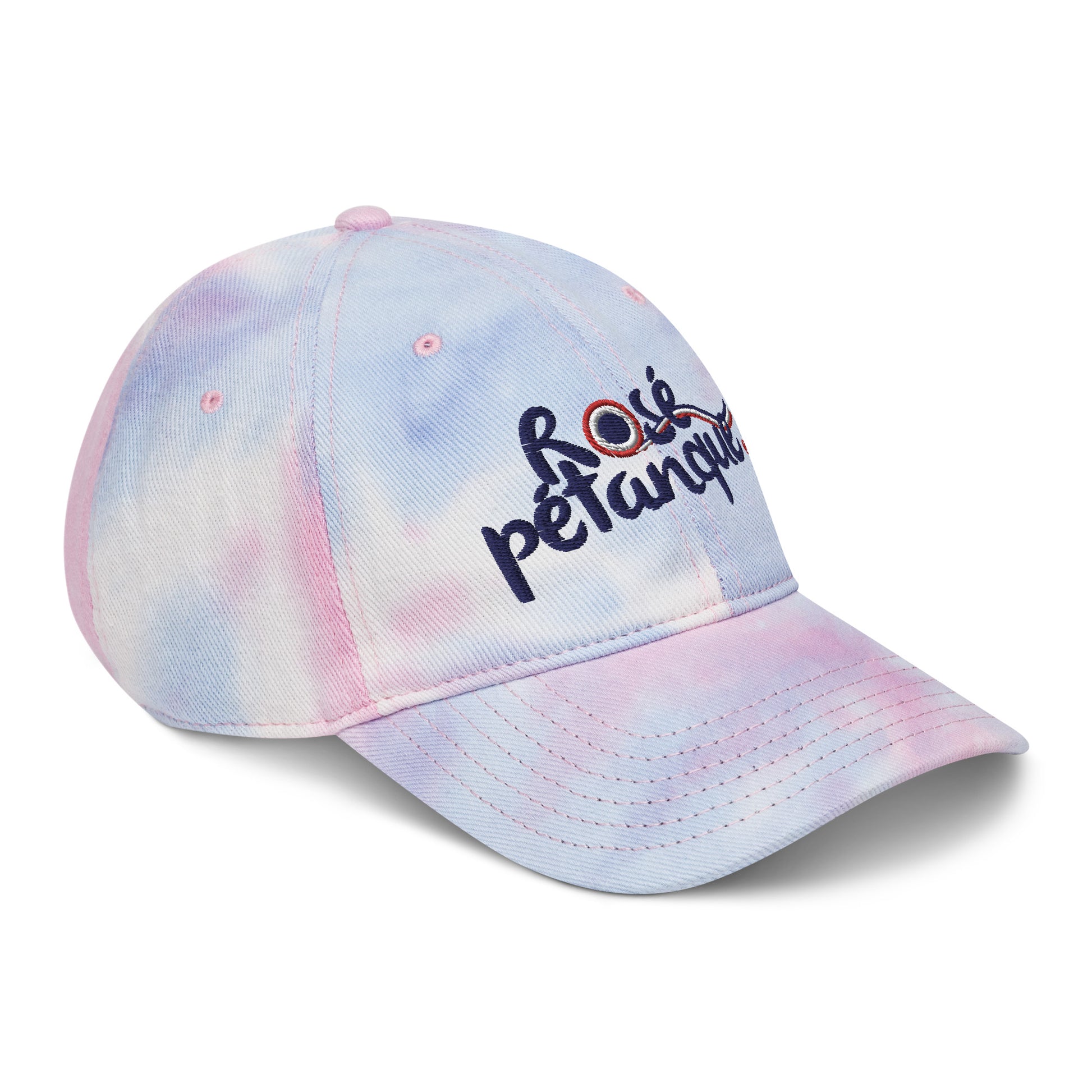 Casquette Tie and Dye colorée par RosePetanque, élégante et unique.