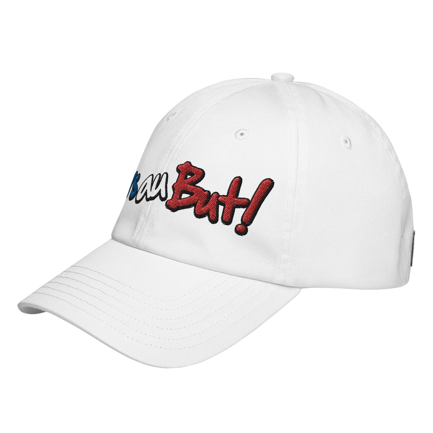 Casquette de baseball blanche avec broderie.